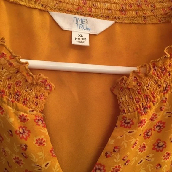 Time and Tru flower print midi dress, size 16 - Picture 3 of 8